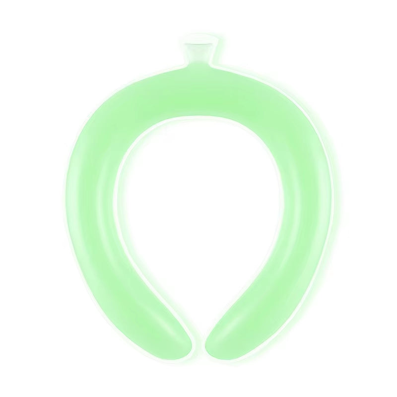 1Pc Neck Cooling Ring Neck Massager Summer Cooler Rings Cool Tube Collar Reusable Neck Cooling Ring Ice Cushion Tube